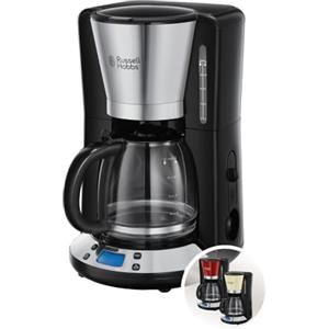 Russell Hobbs Macchina Caffè Americano, Timer programmabile, Spegnimento automatico, mantenimento in caldo, portafiltro rimovibile, antigoccia, 1.25 L, fino a 10 tazze, 1100 W,Victory 24030-56