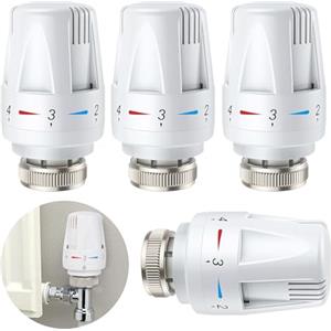 ZiYuya Valvole di controllo della temperatura Testa valvola termostatica, TRV M30 x 1,5 testa termostatica radiatore automatico standard valvole di ricambio testa fissa