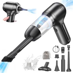 CHOLANG Aspirabriciole Senza Fili,15000Pa 3 in 1 Aspirapolvere Auto Portatile,Aspiratore e Soffiatore con Motore Brushless,Type-C Mini Aspirapolvere Potente per Auto Casa Ufficio Peli di Domestici