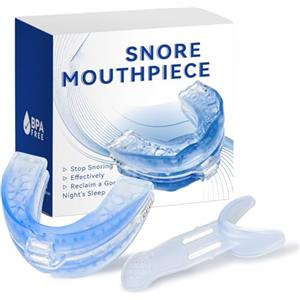 ZEDAOTC Notturno Bite Antirussamento Regolabile, Bite Antirussamento Uomo e Donna, Automodellante per Bruxismo e Russamento, Migliora la Qualità del Sonno (Blue)