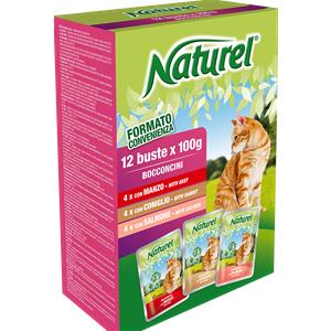 LIFE PETCARE Bocconcini in Salsa per Gatti - Manzo, Coniglio e Salmone - Multipack 12 x 100g