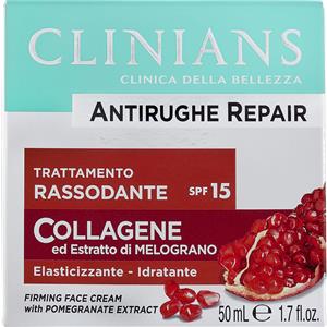Clinians Antirughe Repair Crema Viso Rassodante con Collagene e Estratto di Melograno SPF 15 - 50 ml