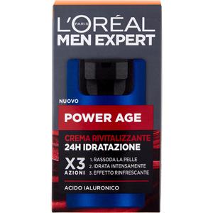 L'Oréal Paris Men Expert Power Age Crema Rivitalizzante 50ml - Idratazione 24h con Acido Ialuronico
