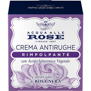 Acqua Alle Rose Crema Viso Antirughe Rimpolpante 50 ml con Acido Ialuronico Vegetale e Attivi Anti-Età di Rosa Nera