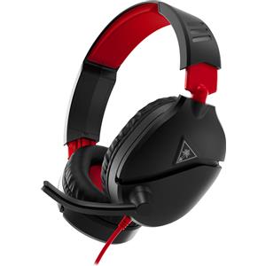 Turtle Beach Recon 70 Cuffie Gaming Cablato a Padiglione per Nintendo Switch, PS5, PS4, Xbox Series X|S, Xbox One e PC - Nero/Rosso