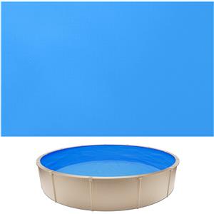 VEVOR Rivestimento Interno per Piscina Fuori Terra 350,5 cm - PVC 0,6 mm, Altezza Parete 90 cm, con Toppe di Riparazione e Superficie Antiscivolo