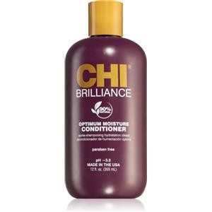 CHI Brilliance Optimum Moisture Conditioner 355 ml - Balsamo idratante per capelli trattati con colore, con proteine della seta e oli nutrienti