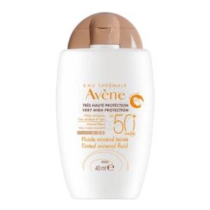 Avene Fluido Minerale Colorato SPF 50 - Protezione Solare Molto Alta per Pelli Sensibili - 40 ml