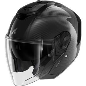 Shark CASCO RS JET CARBON BLANK CARBON BLACK CARBON SHARK HELMETS : Taglia Int - S