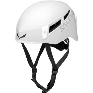 SALEWA Pura Helmet - Casco hard shell robusto e versatile per alpinismo e arrampicata, Bianco, S/M