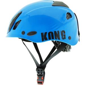 Kong Mouse Sport - Casco da arrampicata e alpinismo, regolabile 52-64 cm, CE EN 12492, compatibile con cuffie e visiera, Blu