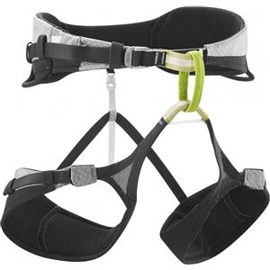 Edelrid Helios - Imbracatura da Arrampicata Versatile e Confortevole, Taglie S-M-L, Colore Grigio Chiaro