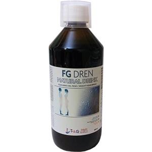 F&G SALUTE & BENESSERE FG DREN 500ML - Integratore alimentare per il controllo del peso con 16 piante, magnesio, potassio, vitamina B6 e cromo