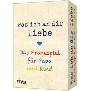 Riva / riva Verlag Was ICH an Dir Liebe - Das Fragespiel für Papa und Kind: Liebevolle Fragen für unterhaltsame Momente. Das perfekte Geschenk für Vatertag, Weihnachten und Geburtstag