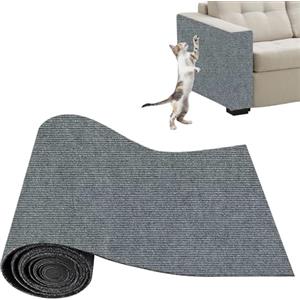 Xynovate Tappetino Tiragraffi Adesivo per Gatti, Protezione Divano Graffi Gatto, DIY Tiragraffi per Gatti, Riutilizzabile e Tagliabile, Ideale per Mobili e Pareti, Tiragraffi Divano, Grigio chiaro