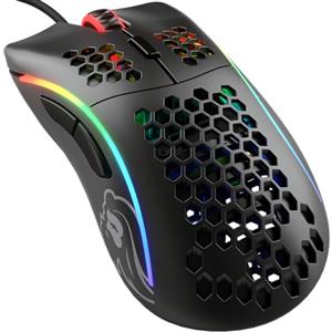 GLORIOUS Gaming Model D Mouse da gaming wired - Superleg. 68 g, a nido d'ape, RGB, ergonomico, sensore Pixart 3360, Omron Switches, piedini in PTFE, 6 tasti - Nero opaco