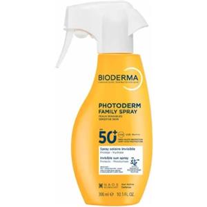Bioderma Photoderm Family Spray SPF50 - Protezione Solare Molto Alta per Viso e Corpo, 300 ml, Idratante e Invisibile