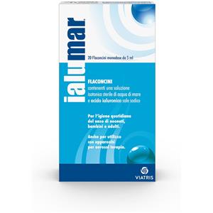Ialumar Soluzione Isotonica - 20 Flaconcini Monodose da 5 ml per Igiene Nasale Quotidiana