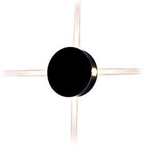 V-TAC Lampada da Muro LED 4W Rotonda Nera IP65 - Alta Luminosità 4000K