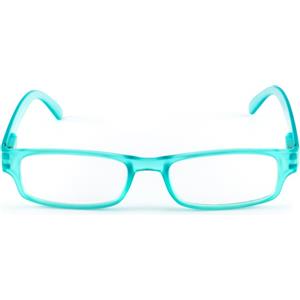 Contacta Fluo - Occhiali da Lettura Leggeri e Colorati per Uomo e Donna, Montatura con Aste Flex, Diottrie 1,50, Colore Celeste