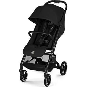 CYBEX Gold Passeggino BEEZY con posizione reclinabile ergonomica, Dalla nascita a circa 4 anni (max. 22 kg), Pieghevole in modo compatto, Sistema di cinture a una mano, Magic Black