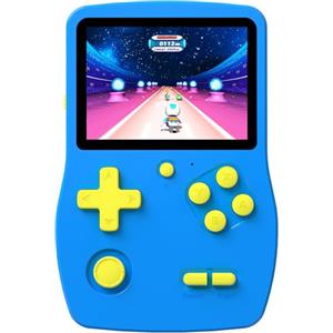 Bornkid Console di gioco portatile a 32 bit, età 4+, per bambini, schermo IPS da 3 pollici con 139 videogiochi HD, sistema ricaricabile