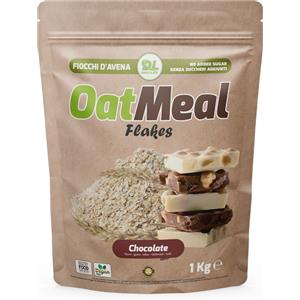 DAILY LIFE Fiocchi d'Avena al Cioccolato - 1kg, Ricchi di Proteine e Fibre per Colazione e Dolci