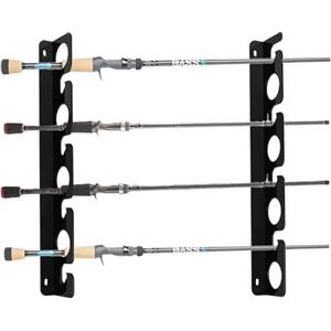 BORDEAG 2 Pezzi Porta Canne da Pesca da Muro, Supporto per Canna da Pesca A Parete, Supporti per Canne da Pesca Orizzontali Portacanna da Pesca Portacanne da Pesca Contiene 8 Canne