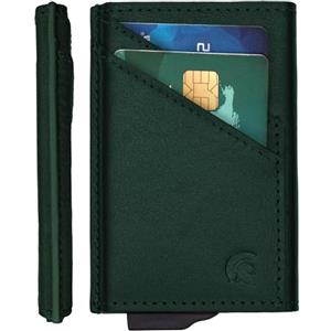 POWR - RFID Porta Carte Di Credito in Metallo - Porta Tessere Uomo - Porta Badge Slim - Mini Wallet in Metallo Rigido Tascabile - Portaschede Sottile - Regalo Smart Uomo Fibra Di Carbonio
