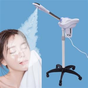 MEHOOSPVN Vapore Viso Verticale Sauna Viso Pulitore Pori A Vapore Macchina SPA Umidificatore Nano Ionico Apparecchio A Vapore Bellezza Caldo e Freddo Idratante Bellezza, Bianco