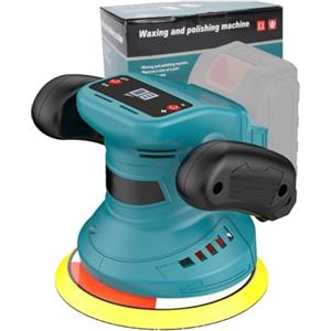 CISSIYOG Lucidatrice Auto,Lucidatrice Rotorbitale,Compatibile con Makita,Lucidatrice Auto a Batteria,con 14 Accessori,3 a Velocità Variabili,per Auto Polishing e Cura della Vernice