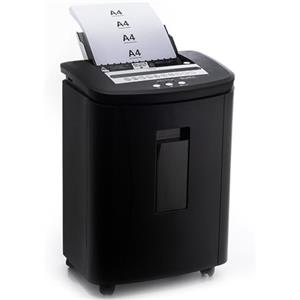 Plurishinal Distruggi Documenti Automatico Professionale: Trituratore 150 Fogli P4 Microframmenti 40 Minuti Continui Cestino 25L Silenzioso per Ufficio/Casa/Scuola/Commerciale