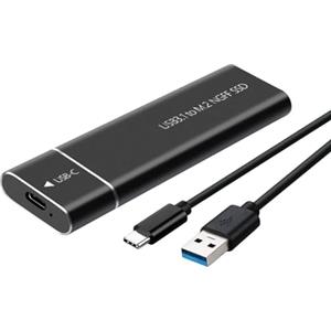 CHENRI Unità a Stato Solido Mobile Portatile, 2TB Extreme SSD portatile, USB3.1 To M.2 NGFF SSD Portatile Esterne 10Gbps, Unità a Stato Solido Esterna per telefoni, computer, tablet (Nero)