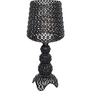 Kartell Kabuki Lampada da Posa Nero in Policarbonato - Design Femminile di Ferruccio Laviani, Altezza 70 cm