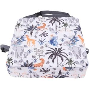 TOPINCN Rialzo per Bambini, Rialzo per Bambini Portatile con Supporto Forte per Tavolo da Pranzo, per Sedia Portatile con Cinghie Elastiche Regolabili (Animale della giungla)