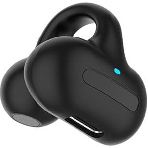 Cuifati Auricolari wireless a conduzione ossea con clip per auricolari Bluetooth aperti per Android, auricolari sportivi a clip, impermeabili, per corsa e ciclismo (nero)