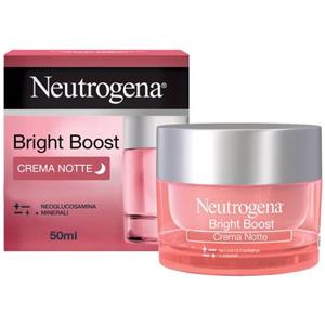 Neutrogena Bright Boost Crema Notte 50 ml - Crema Viso Idratante e Antirughe con Neoglucosamina