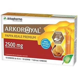 Arkoroyal Pappa Reale Premium 2500mg Senza Zuccheri - Integratore Alimentare con Stevia e Baobab