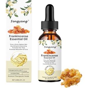 Fengyang® Frankincense Oil Pure, Olio Essenziale di Incenso Puro per Viso, Di Rapido Assorbimento E Leggera, Per Capelli, Pelle E Corpo