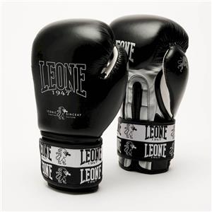 Leone Guanti Boxe Iconic Black dorso in Pelle