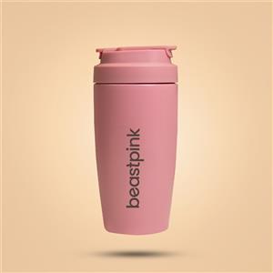 BeastPink Bicchiere Termico 500 ml - Acciaio Inossidabile, Design Trendy, Chiusura Ermetica