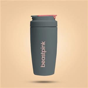BeastPink Bicchiere Termico 500 ml - Acciaio Inossidabile, Design Trendy, Chiusura Ermetica