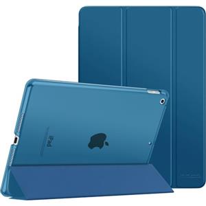 MoKo Cover per Nuovo iPad 9a Gen. 2021 / 8a Gen. 2020 / 7a Gen. 2019, iPad 10.2 Case Ultra Sottile Leggero in Tri-fold Auto Sveglia/Sonno con Retro Semi-trasparente Rigido, Grigio Blu