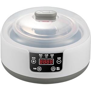 GYLFZDQ Yogurtiera 36 Ore con Controllo della Temperatura e Timer, yogurtiera da 1,2 l con Display a LED, yogurtiera Multifunzionale in Acciaio Inox per Uso Domestico (yogurtiera + 5 Tazze) White,12L