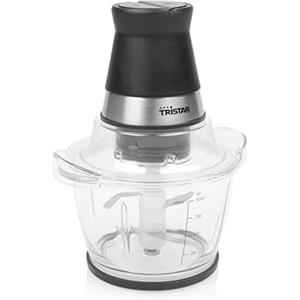 Tristar Tritatutto con Recipiente in Vetro da 1 L, 4 Lame in Acciaio Inossidabile, Motore da 400 W, Design Compatto, Parti Lavabili in Lavastoviglie, Piedini Antiscivolo, BL-4024