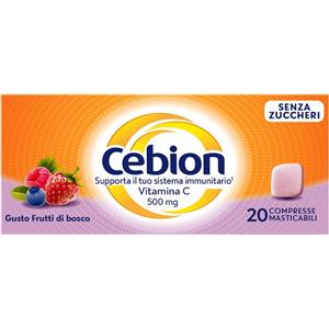 PROCTER & GAMBLE SRL CEBION MASTICABILE SENZA ZUCCHERO VITAMINA C 500 MG 20 COMPRESSE