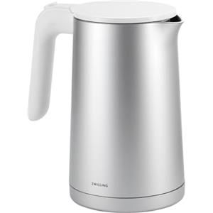 ZWILLING ENFINIGY Bollitore elettrico con filtro anticalcare in acciaio inox e protezione da surriscaldamento, 1850 watt, 1,0 litri, argento