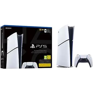 Sony PlayStation 5 Digital Edition 825 GB Wi-Fi Nero, Bianco