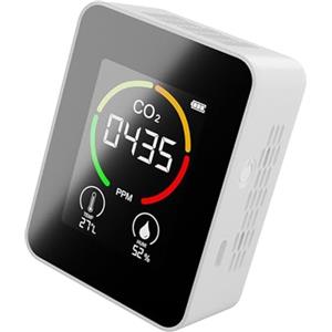Generic Monitor della qualità dell'aria, rilevatore di CO2, grande schermo LCD, kit di test del CO2 con codifica a colori intuitiva per serre, produzione agricola (per CO2, Non per Gas Radon)