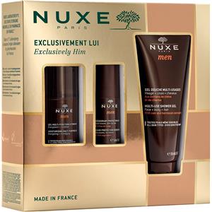 Nuxe Men Cofanetto Natale 2024 - Gel Idratante 50ml, Gel Doccia 200ml, Deodorante 50ml